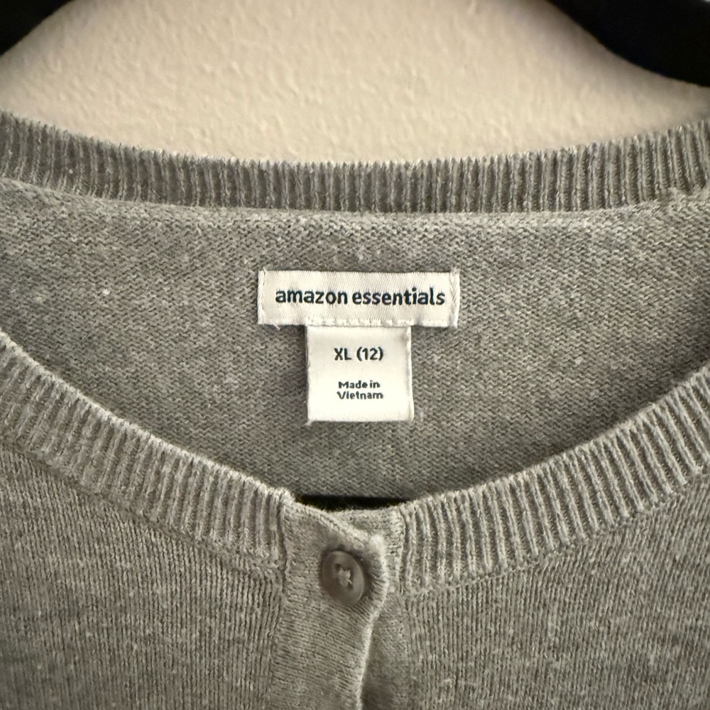 Amazon Essentials Girls Cardigan Size XL (12) EUC - Picture 2 of 5